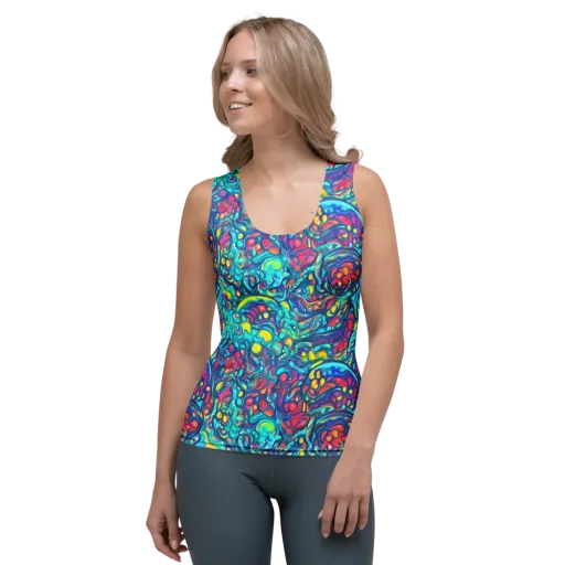 Turbulent Jewel on a Women's Tank Top