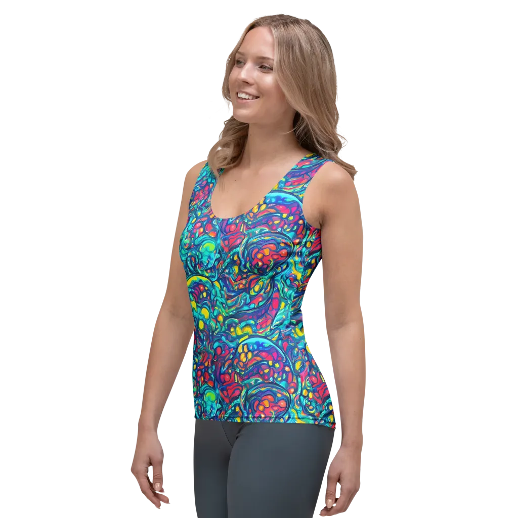 Turbulent Jewel on Women's Tank Top — Left Front