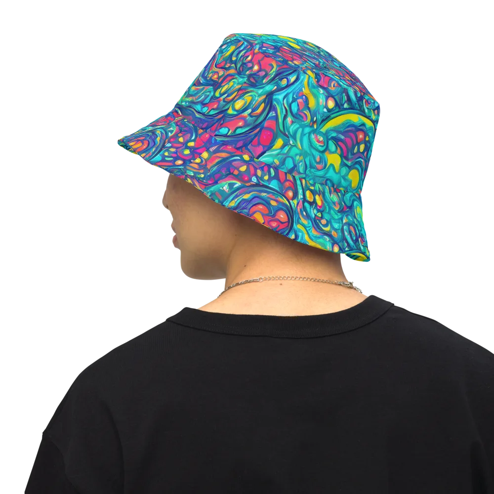 Turbulent Jewel on Reversible Bucket Hat — Back Inside