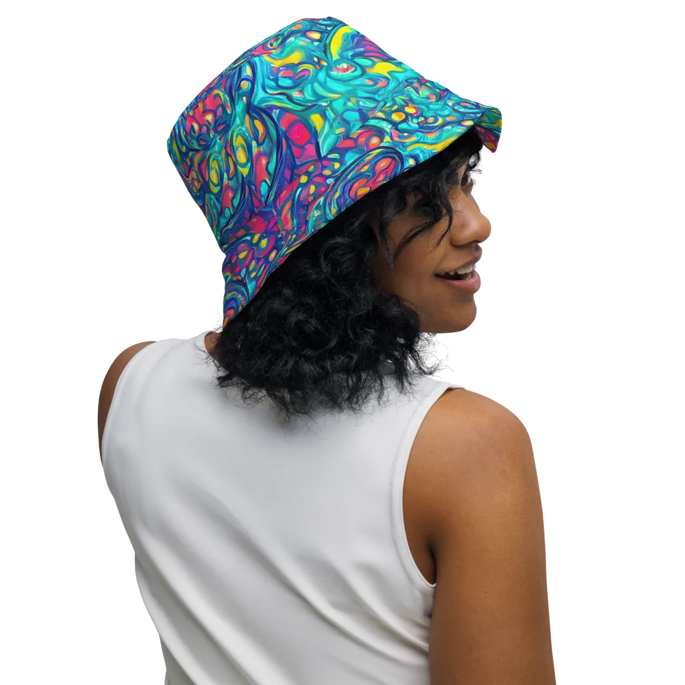 Turbulent Jewel on Reversible Bucket Hat — Right Outside