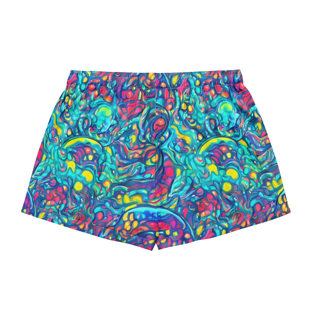 Turbulent Jewel on Women's Pajama Shorts — Back