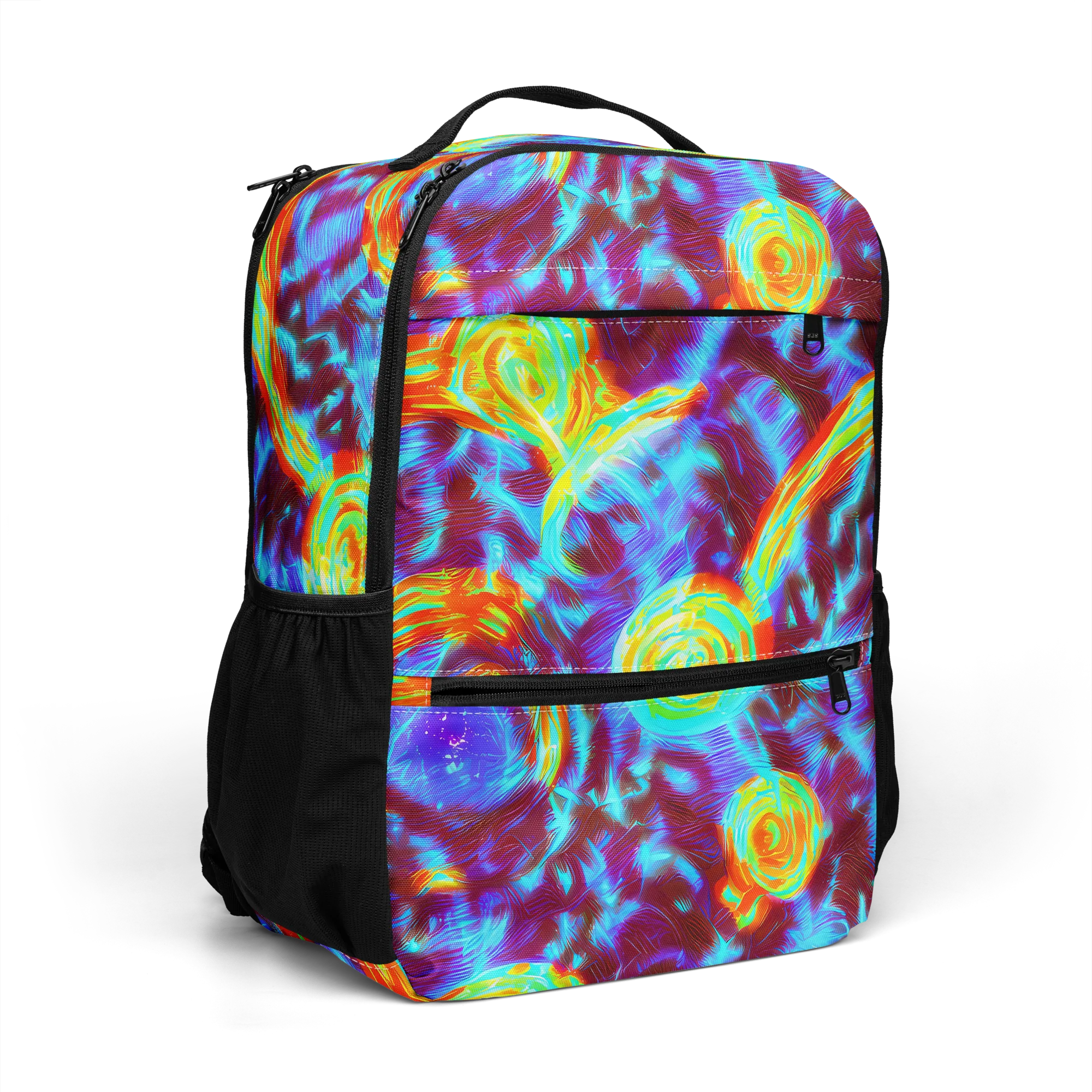Cyan Fever on Utility Backpack — Right Front