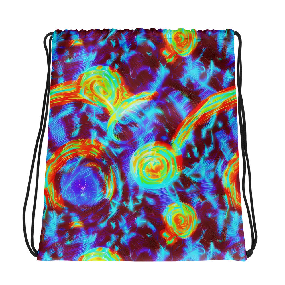 Cyan Fever on Drawstring Bag — Photo