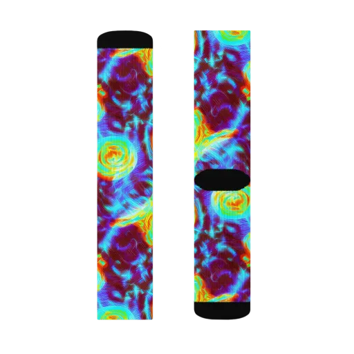 Cyan Fever on a Socks
