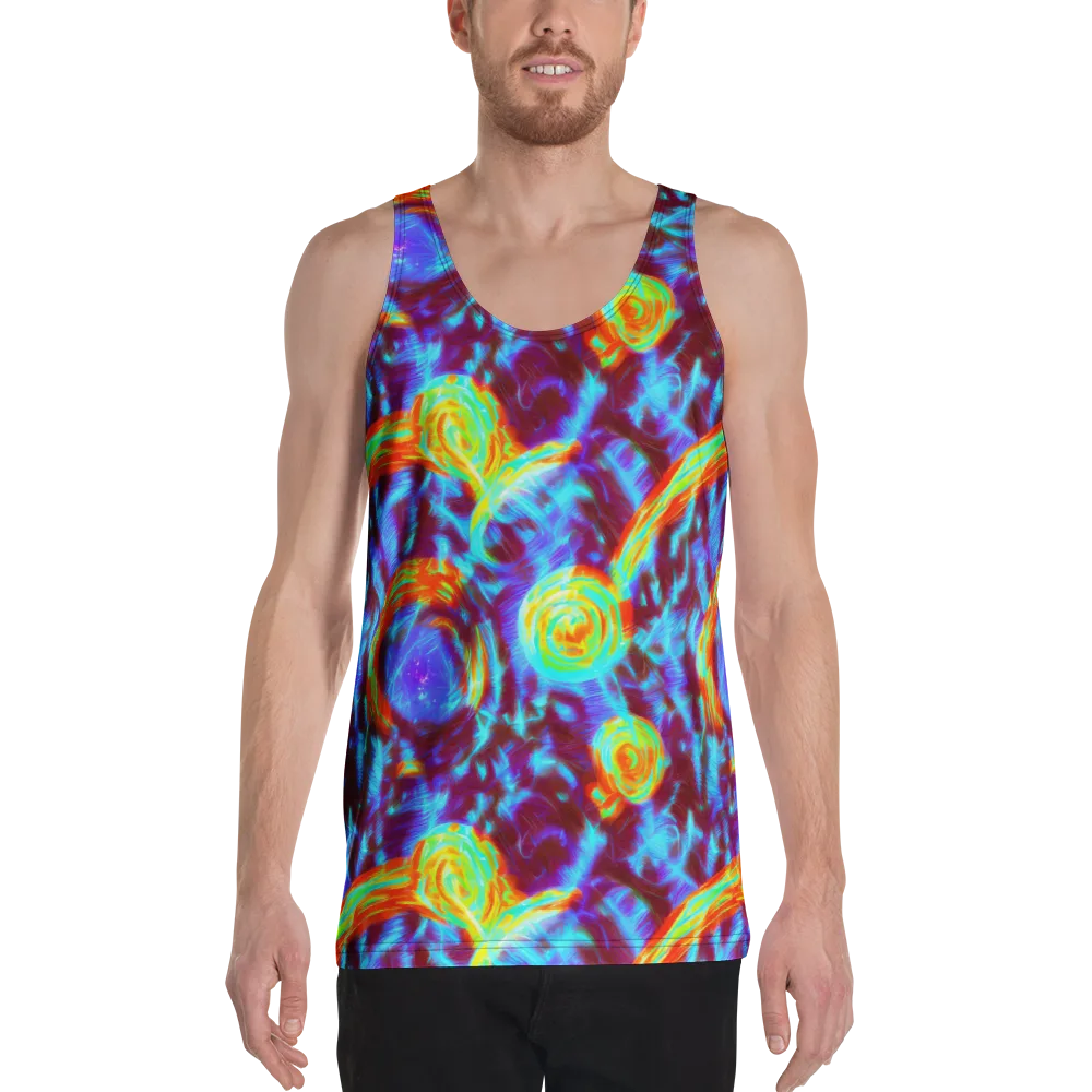 Cyan Fever on Men's Tank Top — Front