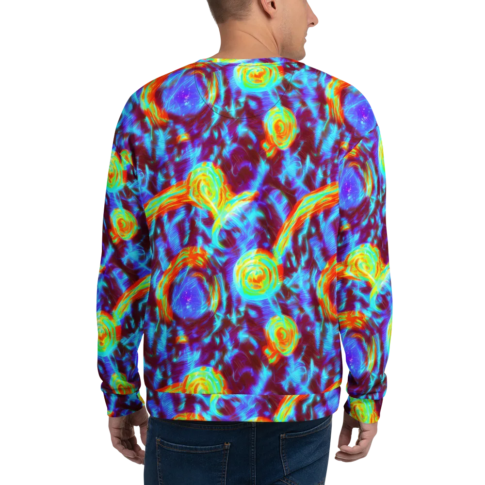 Cyan Fever on Sweatshirt — Back