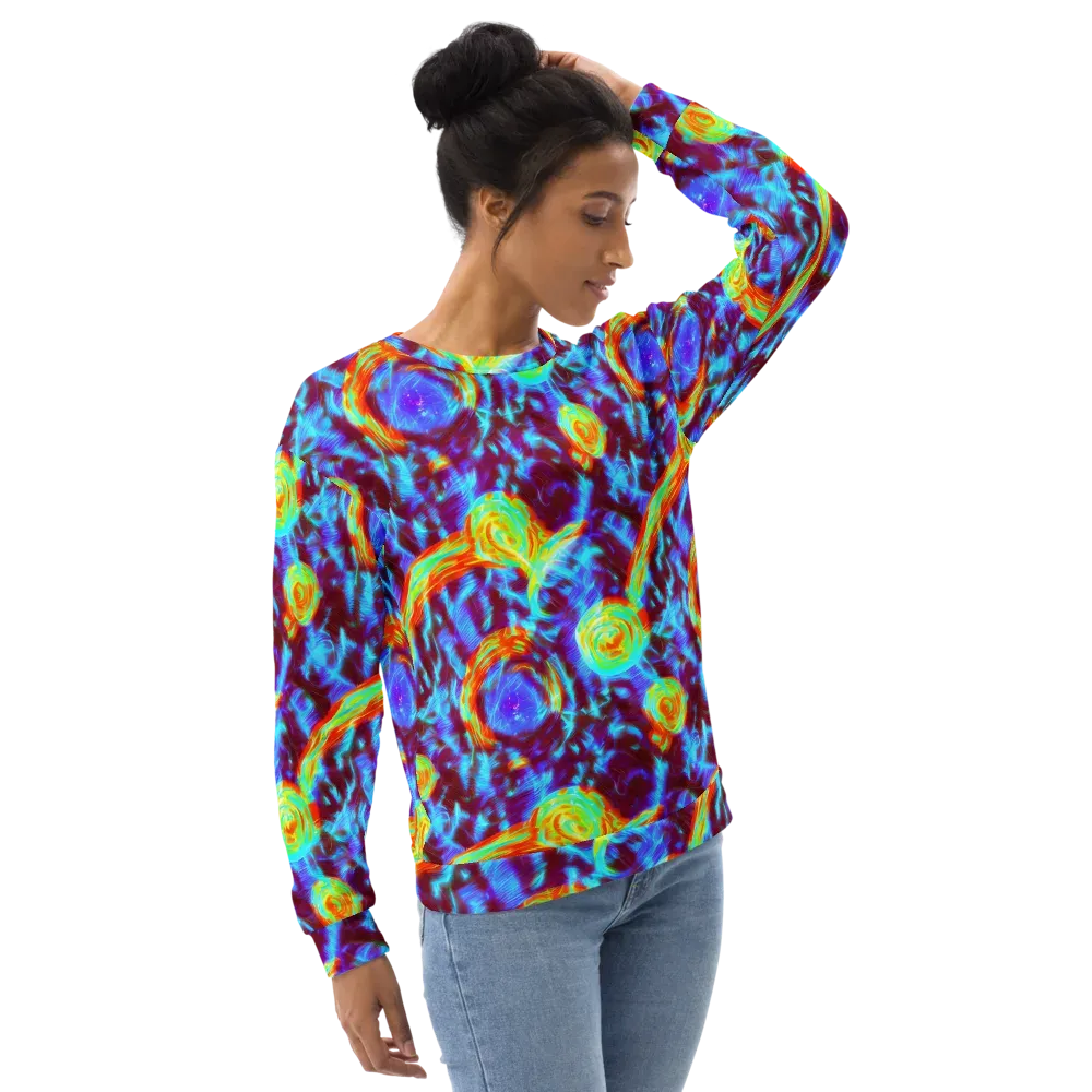 Cyan Fever on Sweatshirt — Right Front