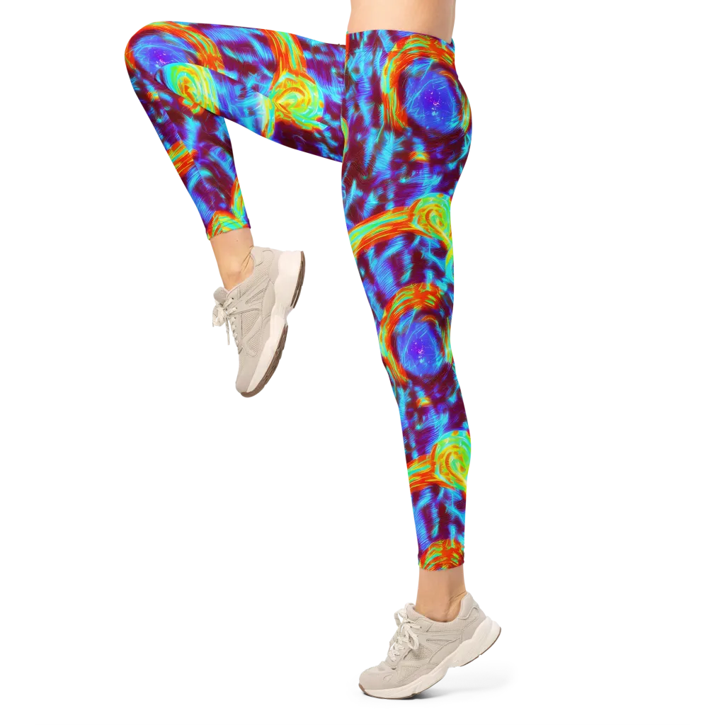Cyan Fever on Leggings — Left