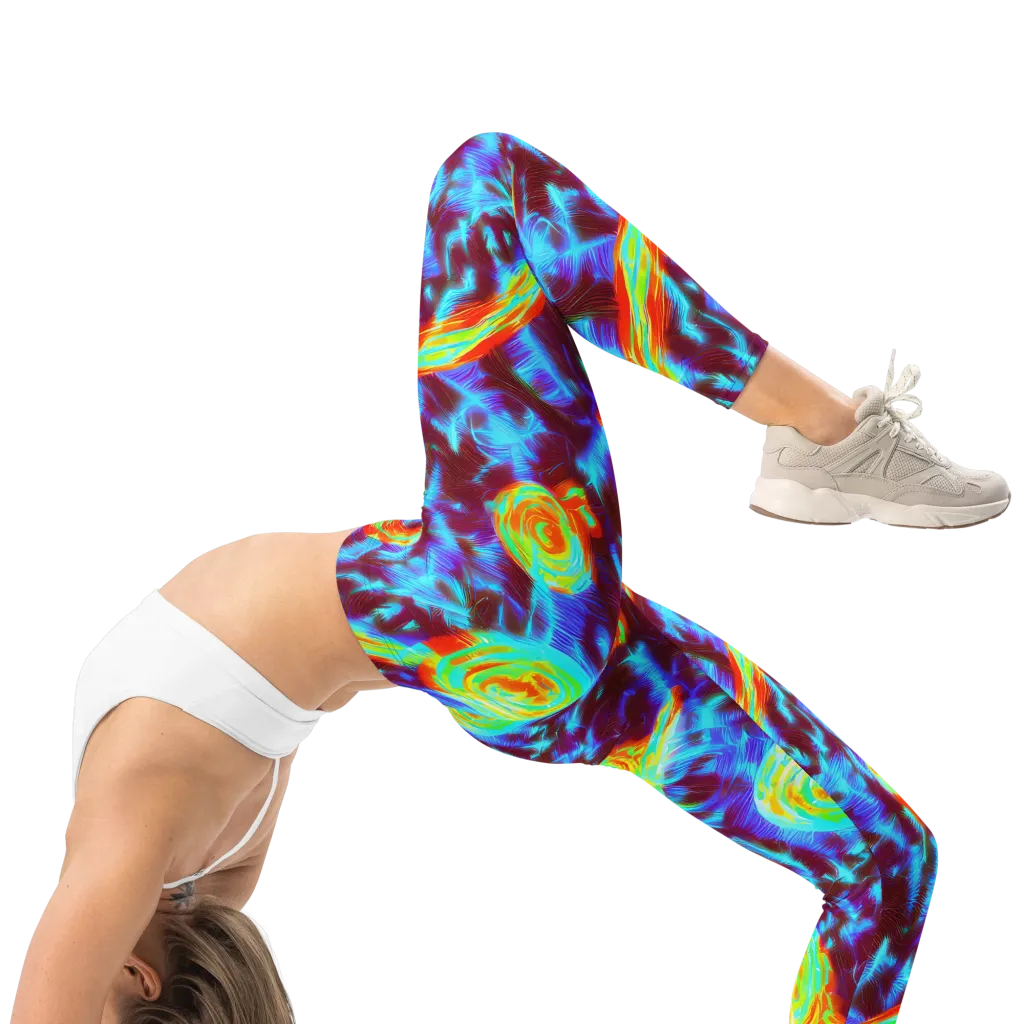 Cyan Fever on Leggings — Right