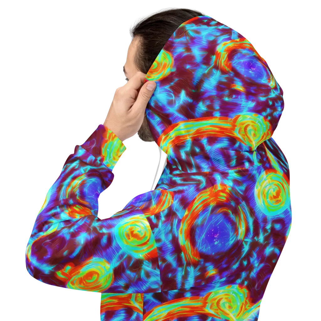 Cyan Fever on Hoodie — Back