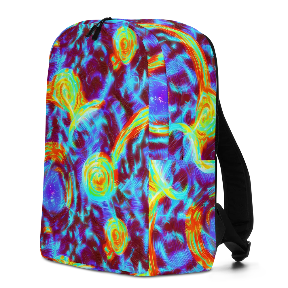 Cyan Fever on Minimalist Backpack — Left