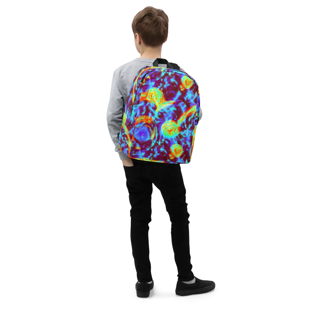 Cyan Fever on Minimalist Backpack — Right Front