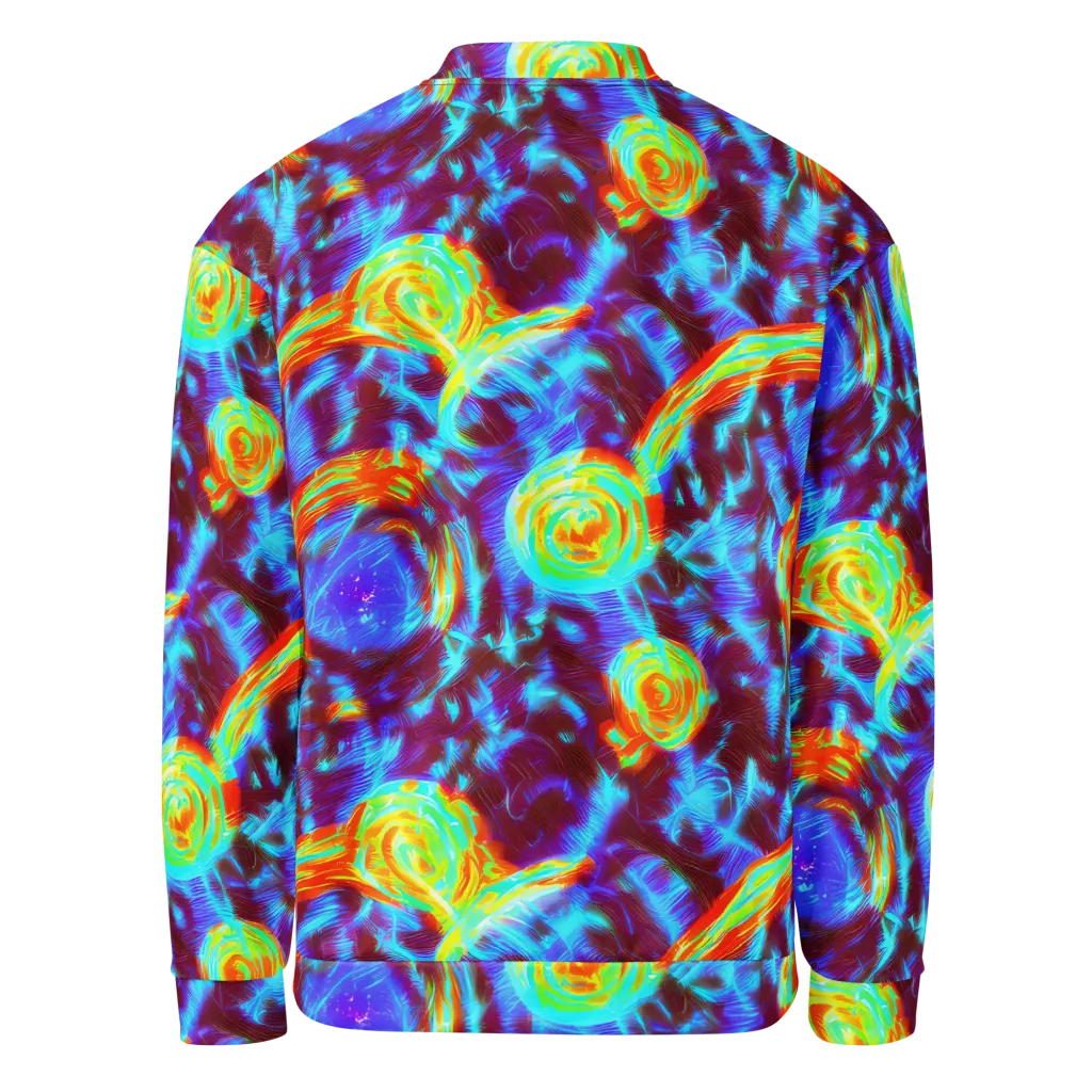 Cyan Fever on Bomber Jacket — Back