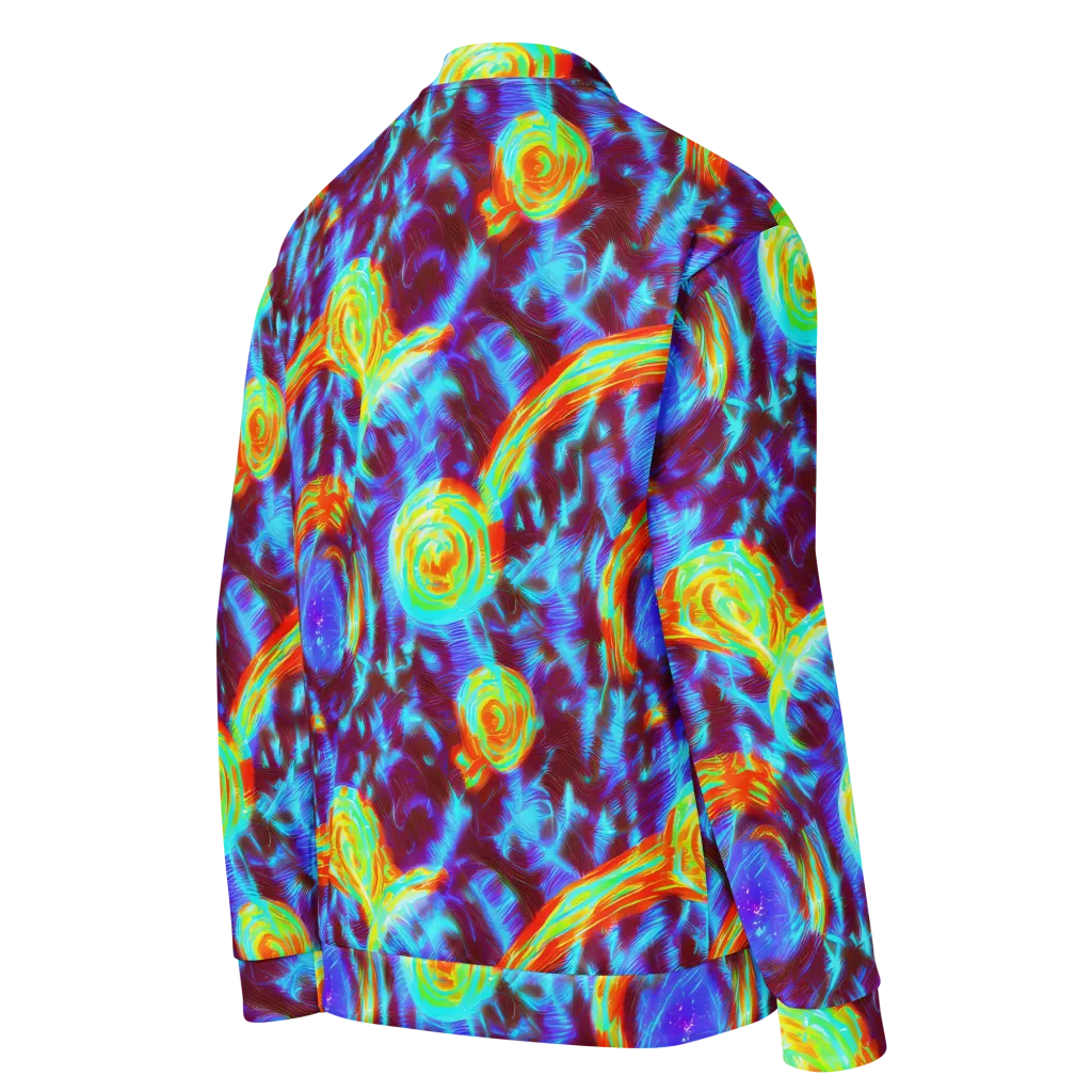 Cyan Fever on Bomber Jacket — Right Back