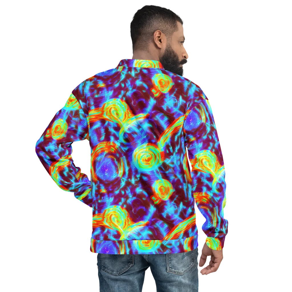 Cyan Fever on Bomber Jacket — Back