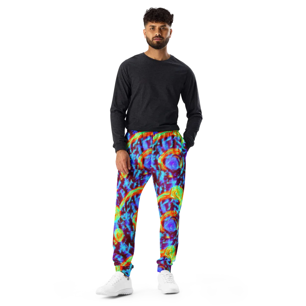 Cyan Fever on Men's Joggers — Front