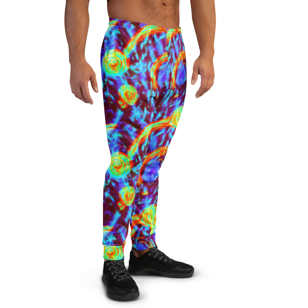 Cyan Fever on Men's Joggers — Right