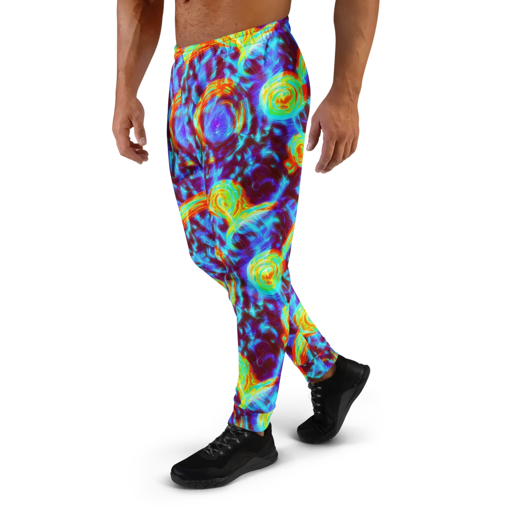 Cyan Fever on Men's Joggers — Left