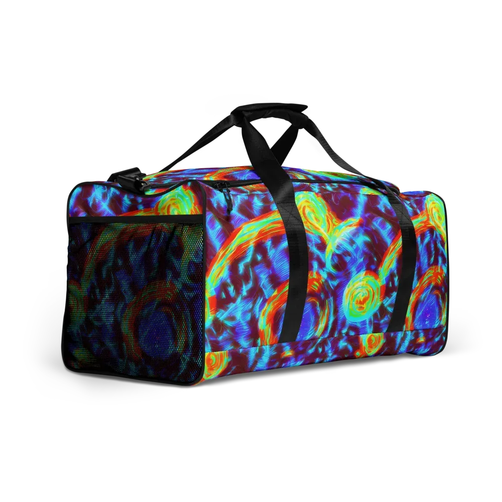 Cyan Fever on Duffle Bag — Right Front