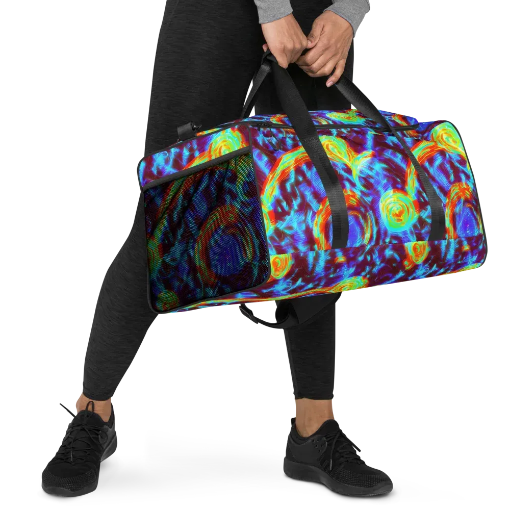 Cyan Fever on Duffle Bag — Right Front