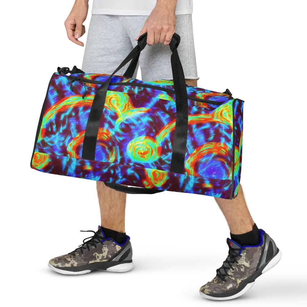 Cyan Fever on Duffle Bag — Front
