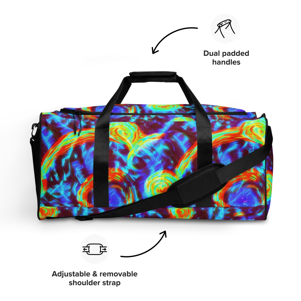 Cyan Fever on Duffle Bag — Front