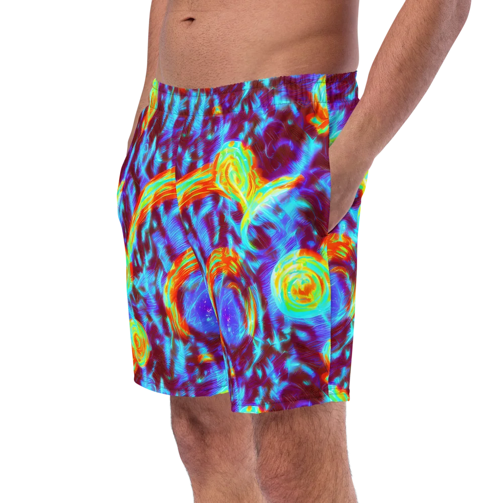 Cyan Fever on Swim Trunks — Left Front