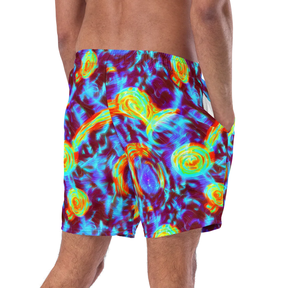Cyan Fever on Swim Trunks — Right Back