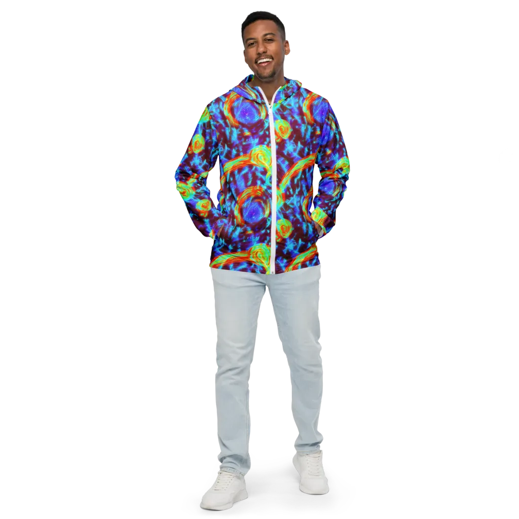 Cyan Fever on Men's Windbreaker — Front