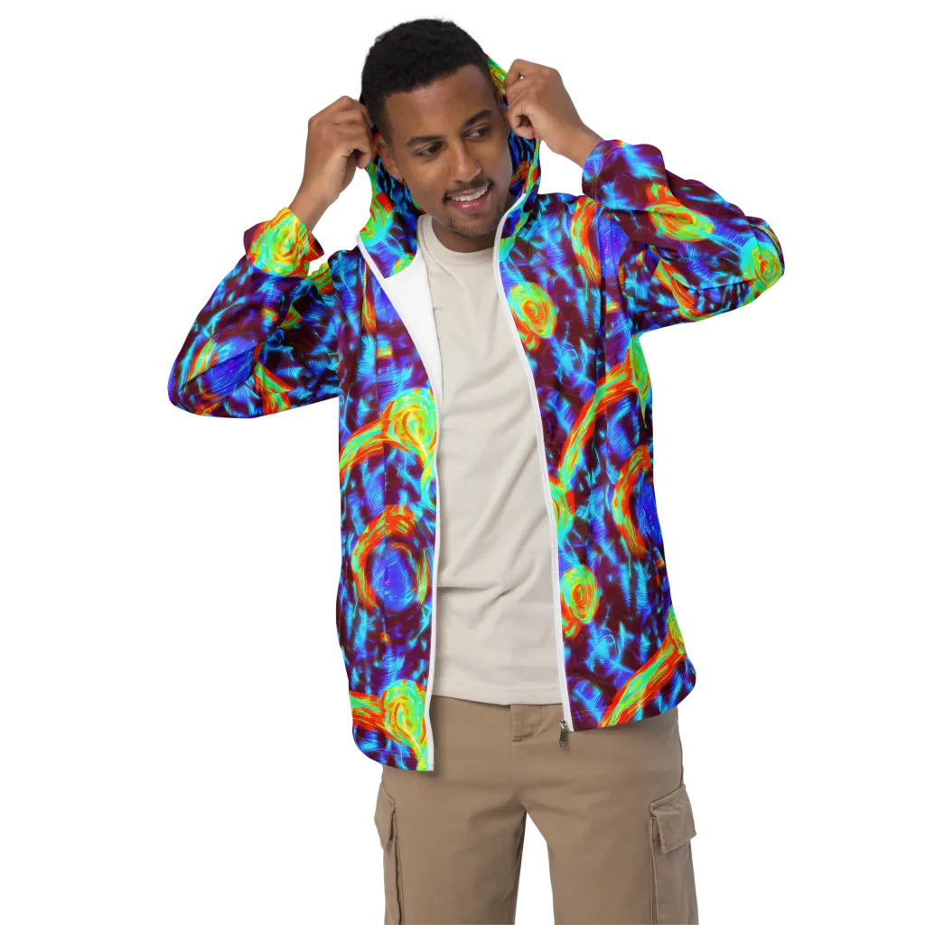 Cyan Fever on Men's Windbreaker — Front