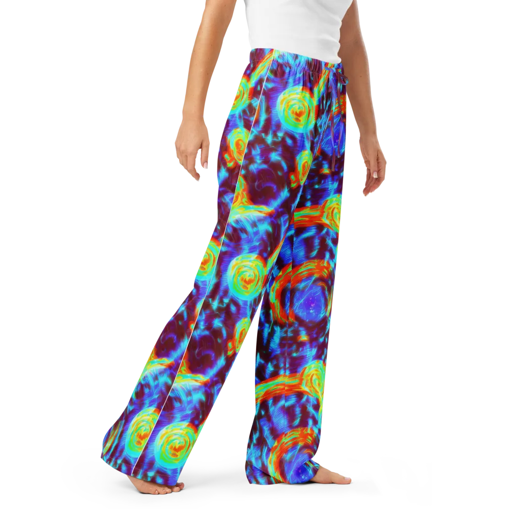Cyan Fever on Women's Pajama Pants — Right Front