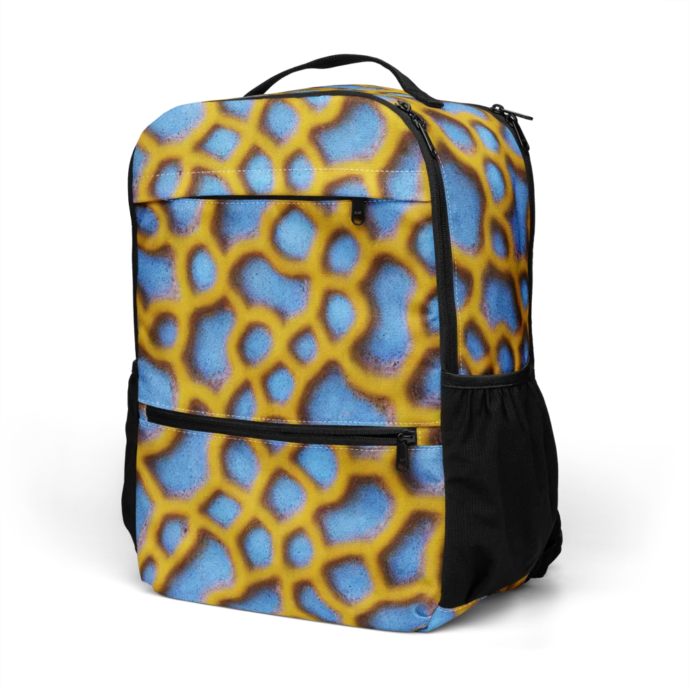 Sapphire Honeycomb on Utility Backpack — Left Front