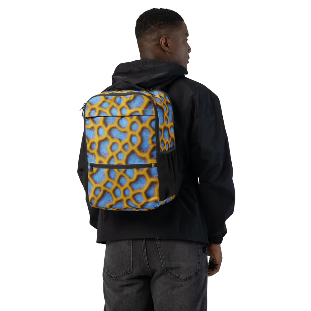 Sapphire Honeycomb on Utility Backpack — Back