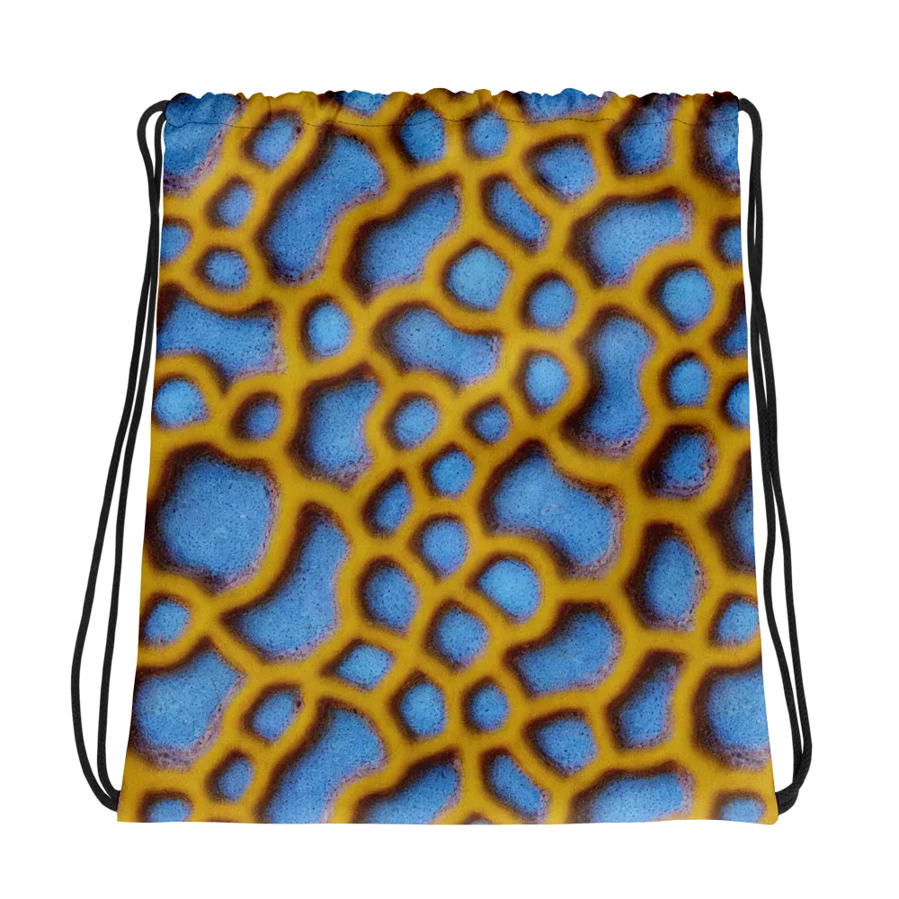 Sapphire Honeycomb on Drawstring Bag — Photo