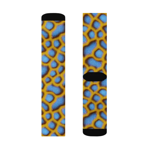Sapphire Honeycomb on a Socks