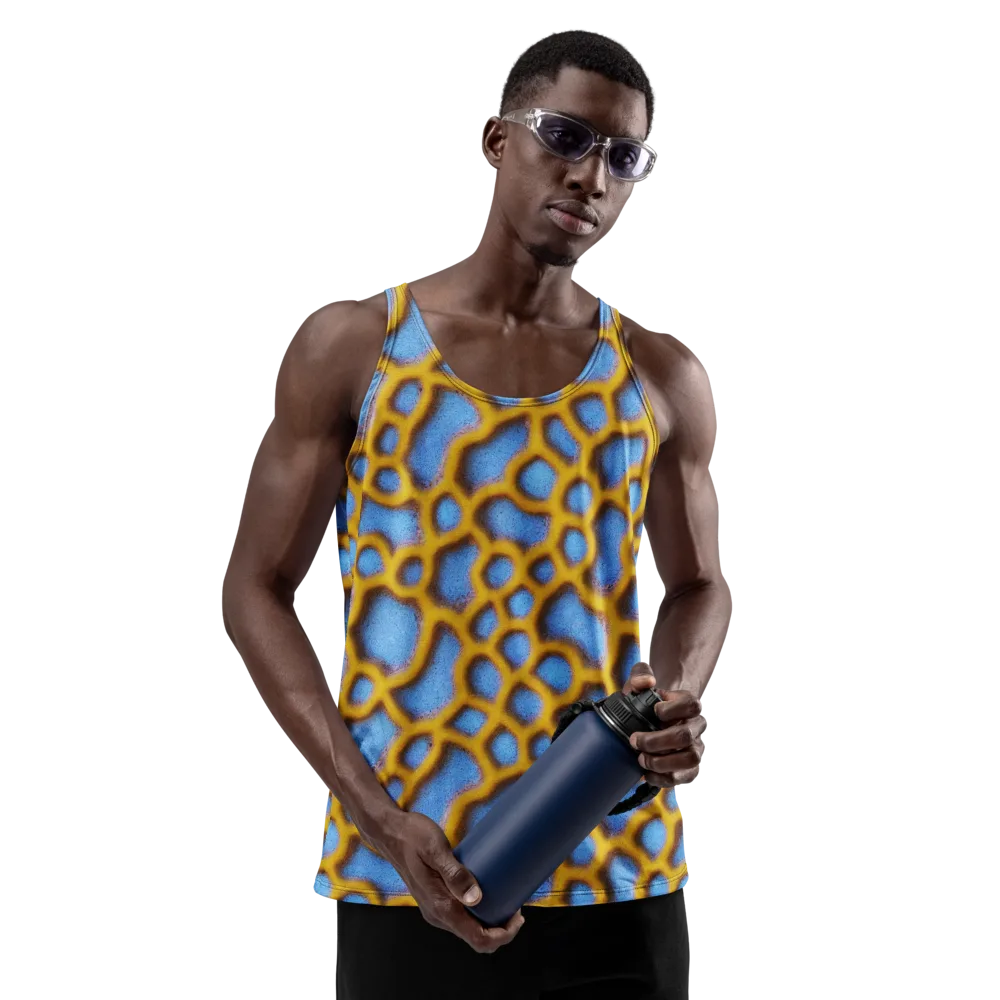 Sapphire Honeycomb on Men's Tank Top — Front