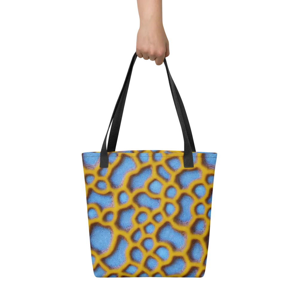 Sapphire Honeycomb on Tote Bag — Front
