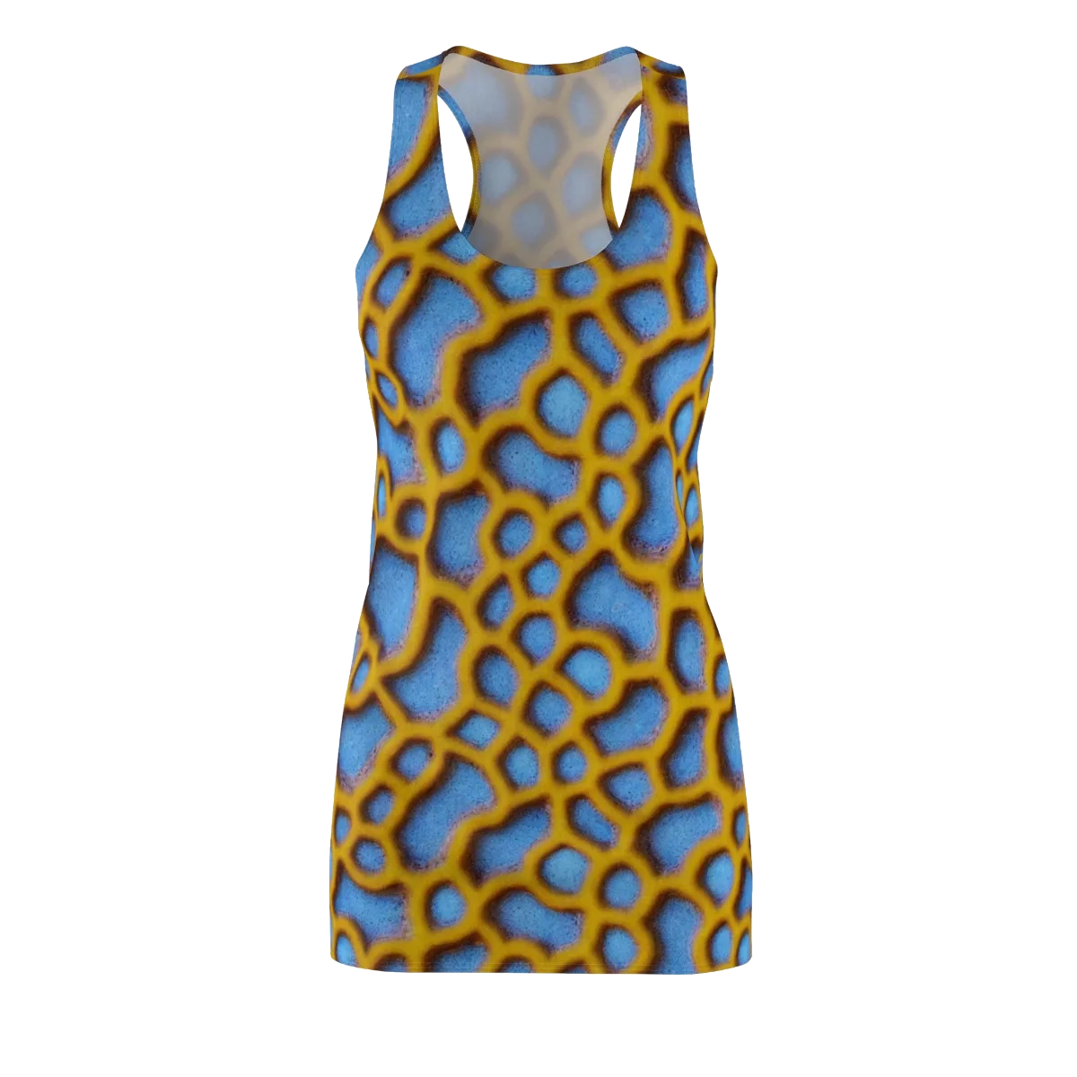 Sapphire Honeycomb on Racerback Dress — Front