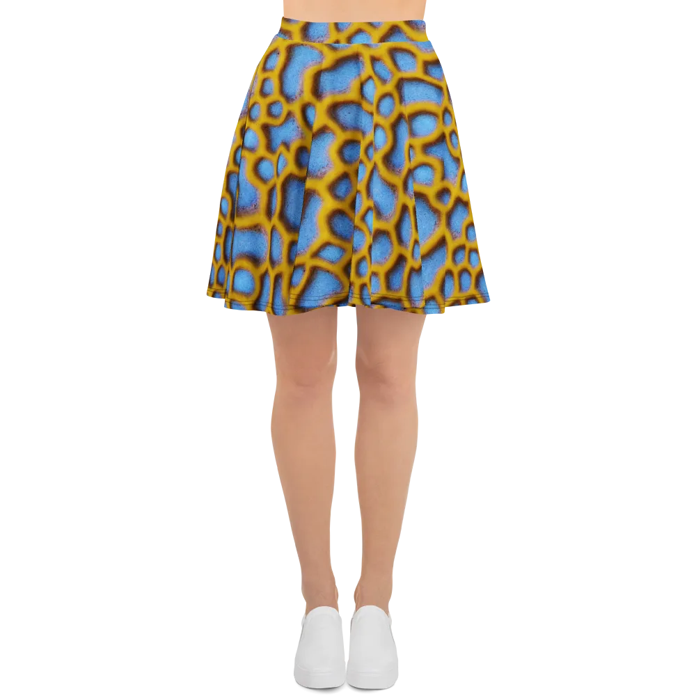 Sapphire Honeycomb on Skater Skirt — Front