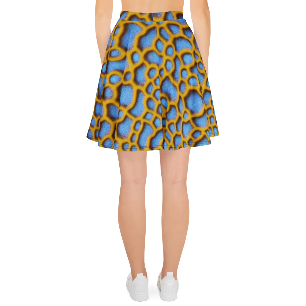 Sapphire Honeycomb on Skater Skirt — Back