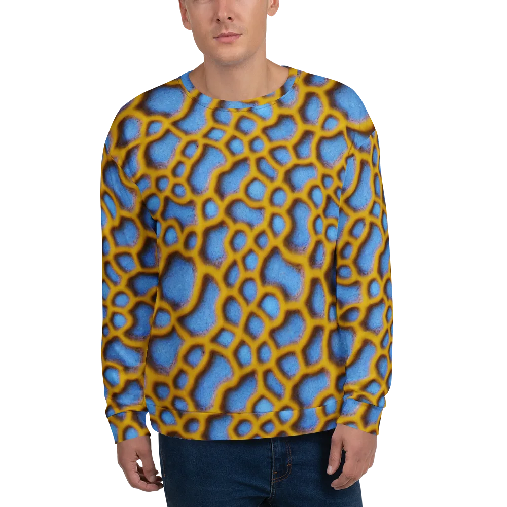 Sapphire Honeycomb on Sweatshirt — Front