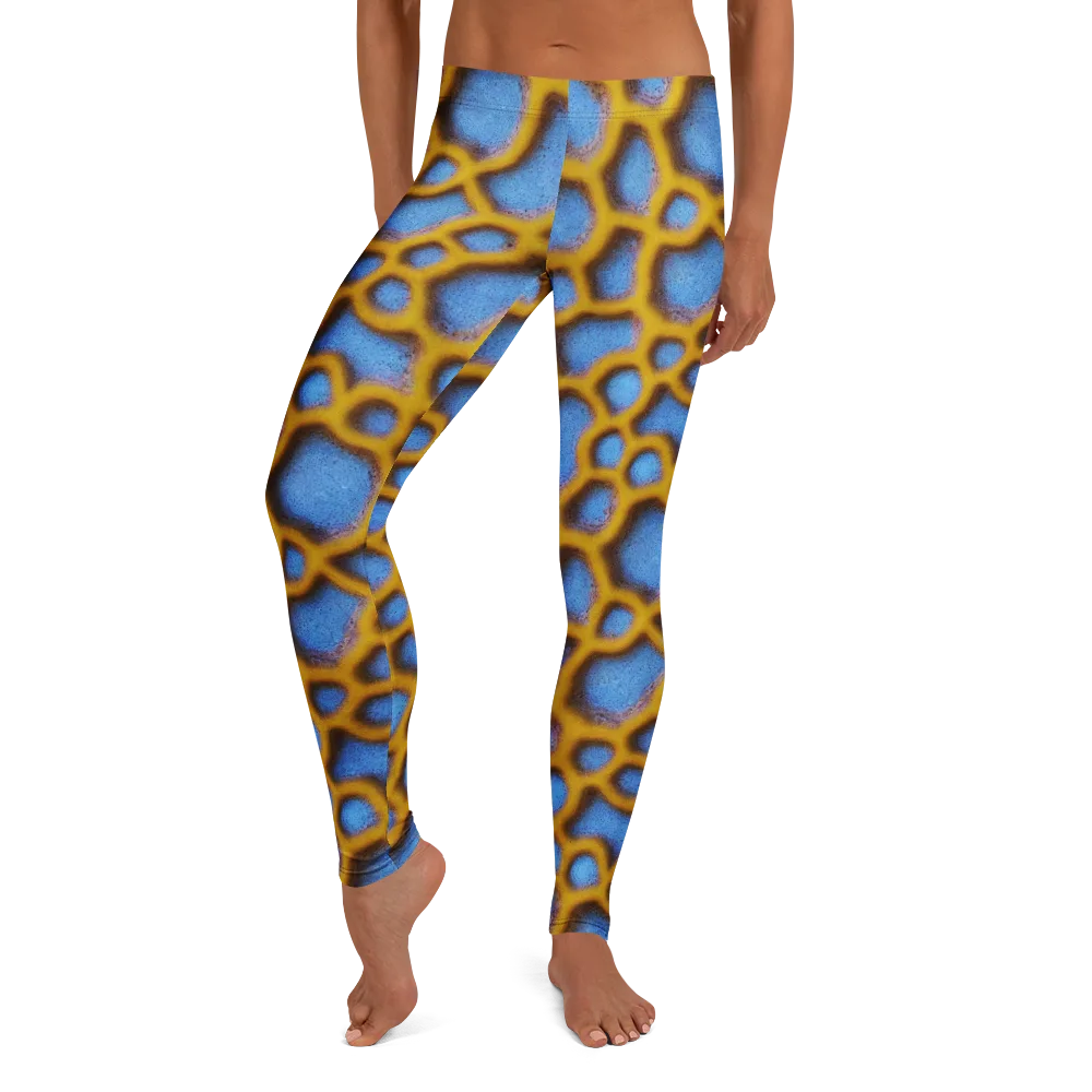 Sapphire Honeycomb on Leggings — Front