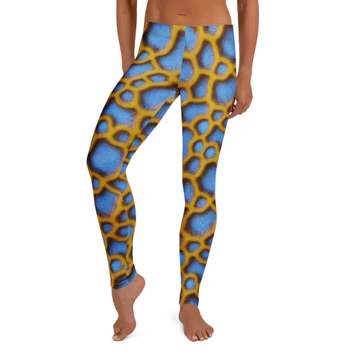Sapphire Honeycomb on a Leggings