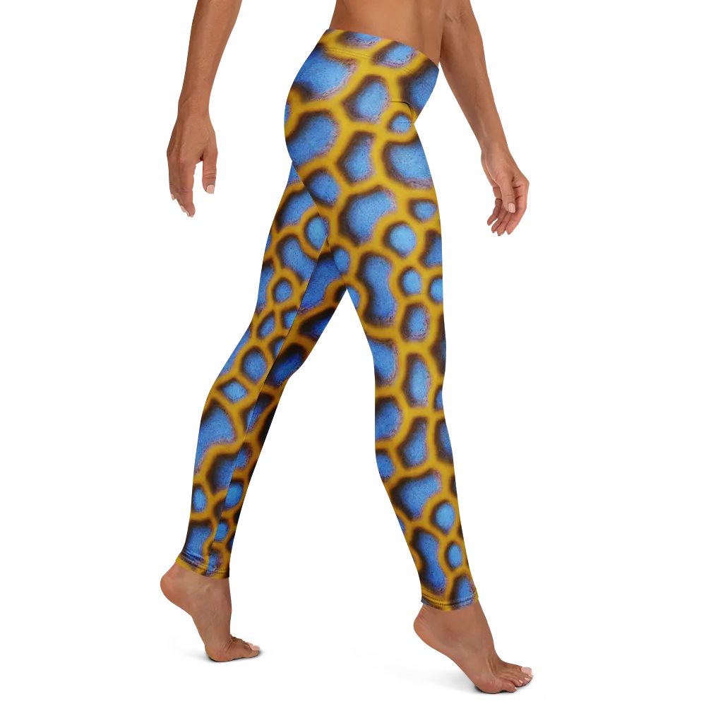 Sapphire Honeycomb on Leggings — Right