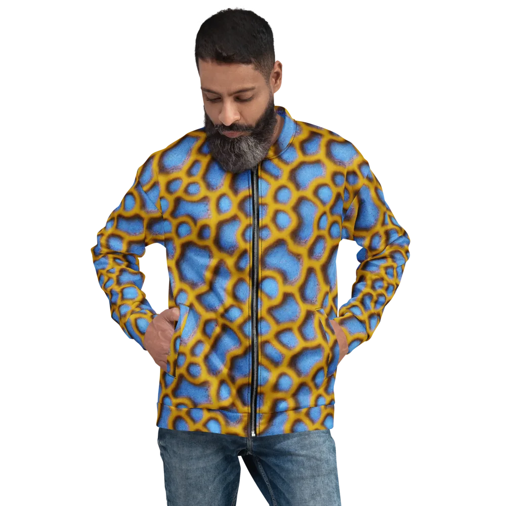 Sapphire Honeycomb on Bomber Jacket — Front