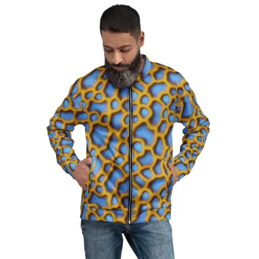 Sapphire Honeycomb on a Bomber Jacket