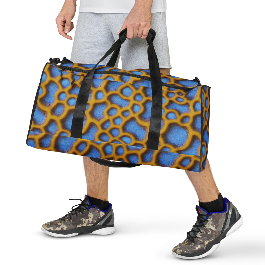 Sapphire Honeycomb on Duffle Bag — Front