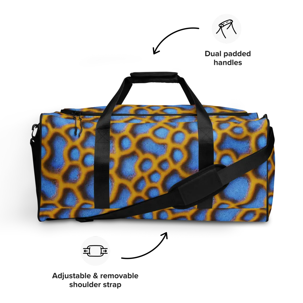 Sapphire Honeycomb on Duffle Bag — Front