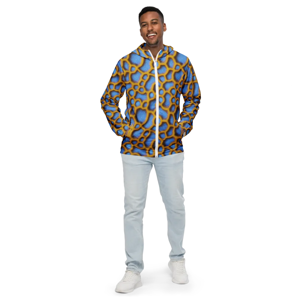 Sapphire Honeycomb on Men's Windbreaker — Front