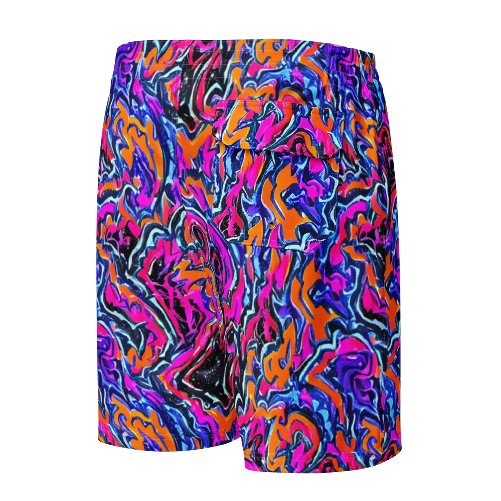 Afterdark Vortex on Men's Board Shorts — Back